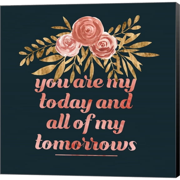 Great Art Now Glam Wedding II by Grace Popp, Canvas Wall Art, 12W x 12H