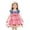Z-Pink103, variant on CAIVO Toddler Girls Summer Dress A-Line Cute Knee Length Bow Detail Fruit Print Denim Mesh Splicing Flutter Sleeve Square Neck Party Birthday Casual Dresses