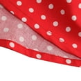 thumbnail image 3 of Xudanell Kids Notch Lapel 50s Dress for Girls Vintage Retro 1950s Polka Dot Dress for Girls 50's Audrey Hepburn Rockabilly Swing Dress (Red, XS), 3 of 8