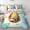 Brown Blue, variant on Erosebridal Kawaii Sloth Bedding Twin Size, Cute Wildlife Comforter Sets with Sheets, Chic Sunflower Room Decorative, Reversible 7pcs