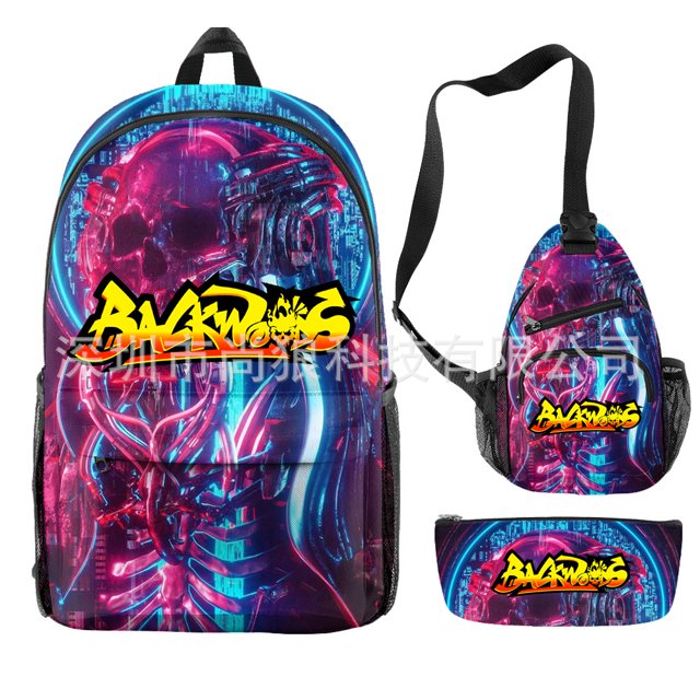 BACKWOODS Backpack, Student School Bag, Light And Large Capacity Leisure Bag-sebneei