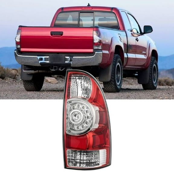 Nilight Taillight Assembly Compatible with 2005 2006 2007 2008 2009 2010 2011 2012 2013 2014 2015 Toyota Tacoma Rear Lamp Replacement LED Lens Passenger Side