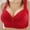 Red, variant on Azrian Plus Size Bras,Woman's Fashion Plus Size Wire Free Comfortable Push Up Bra Underwear