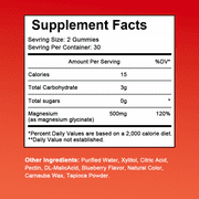 Catfit Magnesium Glycinate Gummies - 500mg Magnesium Glycinate Gummies Supplement for Relaxation, Cognition and Sleep Quality, Sugar Free - 60 Gummies