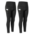 thumbnail image 1 of Pantalones de yoga para mujeres con bolsillos Pantalones deportivos de mujer con bolsillos para correr y hacer ejercicio. Negro, 1 of 5