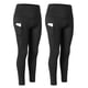 thumbnail image 1 of Pantalones de yoga para mujeres con bolsillos Pantalones deportivos para mujeres con bolsillos en Negro, 1 of 5
