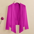 thumbnail image 4 of BADHUB Sheer Bolero Shrug for Women Long Sleeve Lightweight Casual Summer Fall Vacation Draped Cardigan Shawl Hot Pink 5XL, 4 of 8