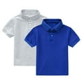thumbnail image 2 of YUNAFFT Polos Garçons & Filles Été Décontracté Manches Courtes Couleur Unie Col Rond Ensemble Deux Pièces, 2 of 9