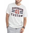 thumbnail image 1 of Camiseta deportiva para hombre, cuello redondo, estampado geométrico, elasticidad media, tejido de punto para todo tipo de clima, camisetas informales, 1 of 7