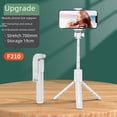 thumbnail image 5 of Trípode con palo para selfies con Bluetooth para teléfono móvil, luz telescópica, minicámara portátil de mano, 5 of 5
