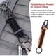 thumbnail image 4 of Scienceny LLavero de Paracord, mosquetón extraíble para exteriores, llavero de emergencia de supervivencia, cuerda, colgante portátil, cordón Herramientas eléctricas negro y naranja, 4 of 6