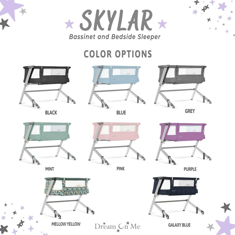 Dream On Me Skylar Bassinet and Bedside Sleeper, JPMA
