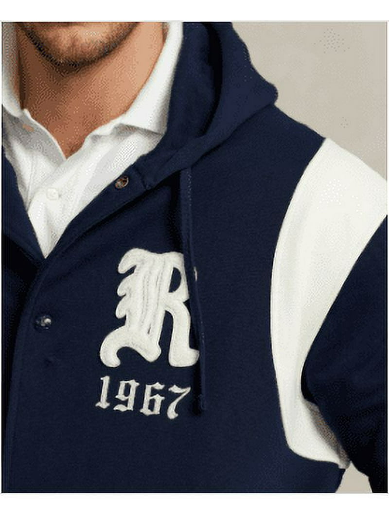 Polo Ralph Lauren Men's Big Tall Fleece Hooded Jacket, Navy