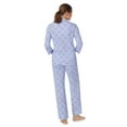 thumbnail image 4 of Aria 3/4 Sleeve 100% Cotton Notch Collar Pajama Set with Pockets, Women's Sizes S- 4X, 4 of 6