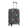 thumbnail image 3 of Fotbe Watercolor Floral Paisley Luggage Cover Protector,Suitcase Protector,Scratch and Dirt Resistant,Fits 18-32 Inch Luggage-Medium, 3 of 9