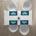 thumbnail image 3 of Ambesonne Navy and Teal Place Mats Set of 4, Denim Heart Love, Standard Size, Navy Blue and Seafoam, 3 of 4