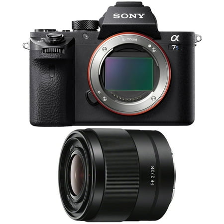 Sony a7S II Full-frame Mirrorless Interchangeable Lens Camera Body 28mm Lens Bundle includes a7S II Body and FE 28mm F2 E-mount Full Frame Prime