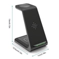 thumbnail image 3 of Fast Charging 3 in 1 Wireless Charger For iWatch  11 Pro Max X XR XS Max, 3 of 15