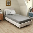 thumbnail image 4 of Costway Twin Size Mattress Protector with Deep Pocket Sponge Padding Anti-slip Bottom Gray, 4 of 10