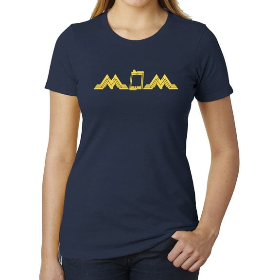 Wonder Mom, Funny Graphic T-shirts, Cute mom shirts - Heather Navy MH200WMOM S21 XS