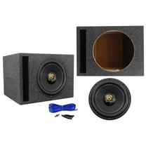 Rockville W12K9D2 V3 12" 4000 Watt Car Audio Subwoofer Vented Sub Box Enclosure