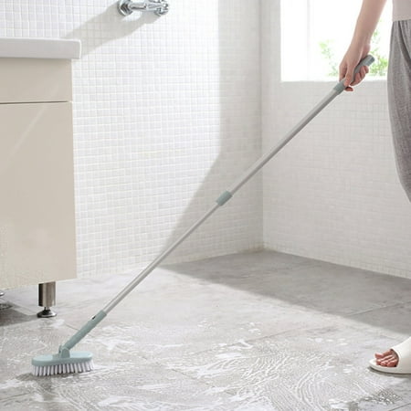 Moaere Adjustable Long Handle Brush Bathroom Wall Floors Scrub Bathtub Tile (Best Way To Scrub Tile Floors)