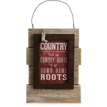 Pavilion - Country from our Cowboy Boots to our Down Home Roots Mini Wall Plaque Desk (Best Way To Remove Plaque From Teeth At Home)