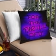 thumbnail image 1 of Ahgly Company Neon Neon Outdoor Throw Pillow, 18 inch by 18 inch, 1 of 6