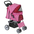 thumbnail image 5 of ZENY 4 Wheel Foldable Dog Pet Stroller - Pink, 5 of 8