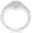 thumbnail image 3 of Pompeii 1/2ct Pear Shape Diamond Halo Cluster Engagement Ring 10K White Gold (H/I,I1-I2), 3 of 6