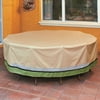 Sure Fit Deluxe Round Table and Chair Set Cover, Taupe