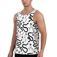 thumbnail image 2 of Gukieu Hand Drawn Snake Print Men's Quick Dry Fitness Vest, Round Neck Sleeveless Fitness Bodybuilding Top-X-Large, 2 of 7