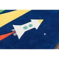 thumbnail image 3 of Momeni Rocket Polyester Hand Tufted Navy Area Rug 5' X 5' Round, 3 of 5