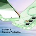 thumbnail image 5 of Dteck with Screen Protector Case for Samsung Galaxy S25 Plus,Compatible with Mag-Safe Slim TPU+PC Full-Body Stylish Shockproof Protective Transparent Cover,Green, 5 of 6