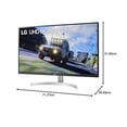 thumbnail image 2 of Monitor LG 32" Ultrafine Plateado Blanco con AMD FreeSync y Altavoces Integrados, 2 of 9