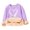1 Purple, variant on Gyujnb Unisex Cozy Lined Crew Neck Sweatshirt with Mixed Cute Print for Fall Winter Versatile Daily Wear,Size 4-16Y,11-12 Years