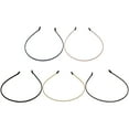 thumbnail image 1 of 5 diademas cubiertas de tela fina, diademas simples para mujeres y niñas, 1 of 5