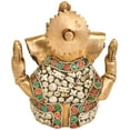 thumbnail image 2 of Exotic India ED23 Lord Ganesha Brass Statue, Multicolored, 2 of 2