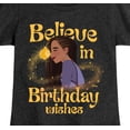thumbnail image 3 of Disney - Wish - Believe Birthday Wishes - Toddler and Youth Girls Fitted Short Sleeve T-Shirt, 3 of 5