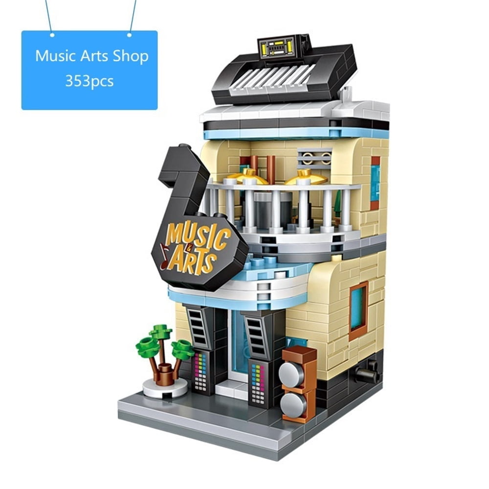 LOZ MINI Blocks DIY Kids Adult Building Toys City Street Book Shop View Store 