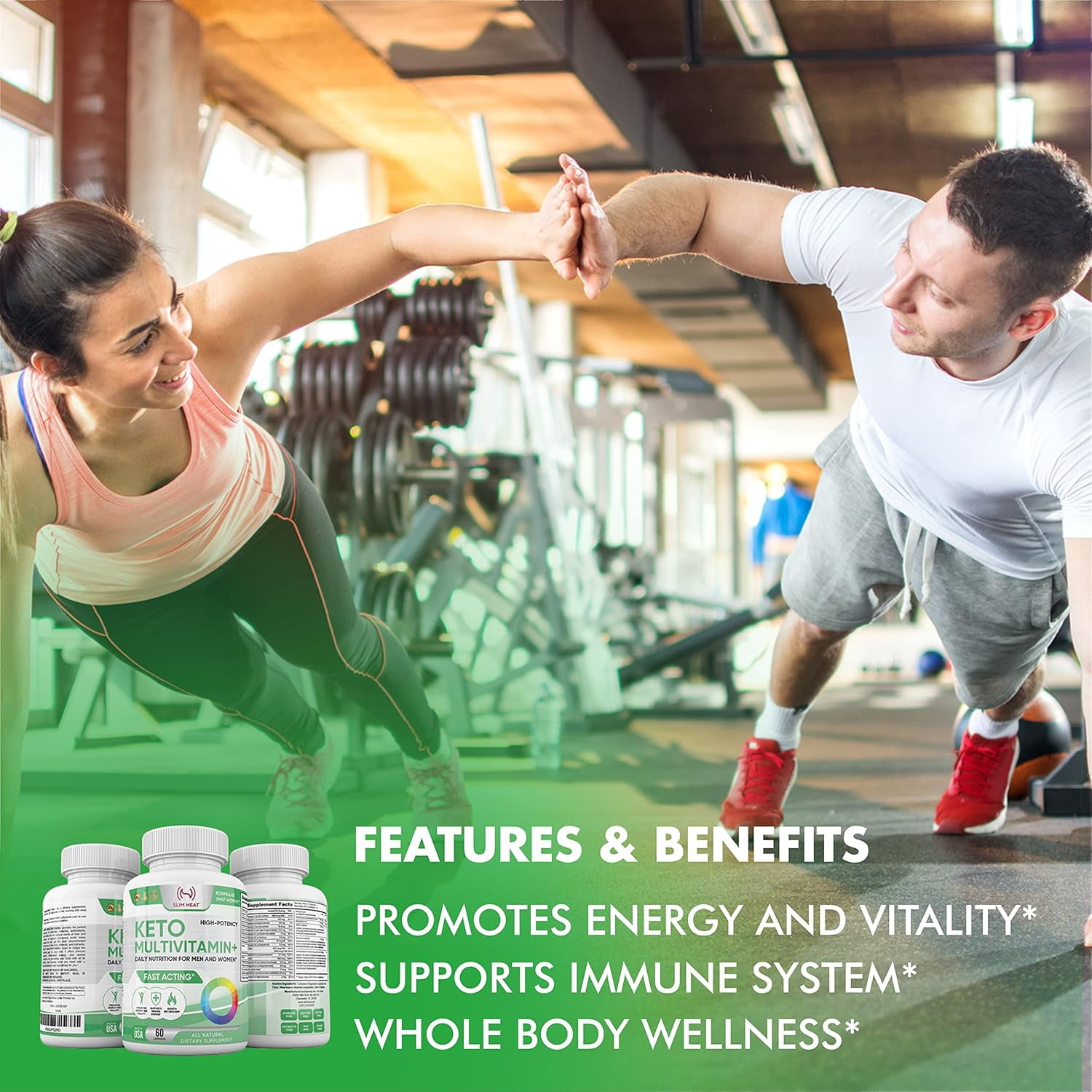 Multivitamin for Women and Men - 35 Potent, Pure Ingredients - Vitamin C, Vitamin D, Vitamin A, Vitamin E and Zinc for Immune Support - All Natural, Non-GMO, Made in USA - 30 Day Supply