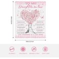 thumbnail image 3 of Daughter in Law Blanket, Daughter in Law Gifts From Mother in Law, Wedding Gifts For Daughter in Law, Women Throw Blanket Gifts For Christmas Birthday, To My Best Daughter in Law Blankets 50x60, 3 of 6