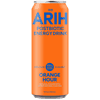 ARIH Postbiotic Energy Drink, Zero Sugar Clean Energy Drink with 100mg Natural Caffeine, Orange Hour, 12 fl oz