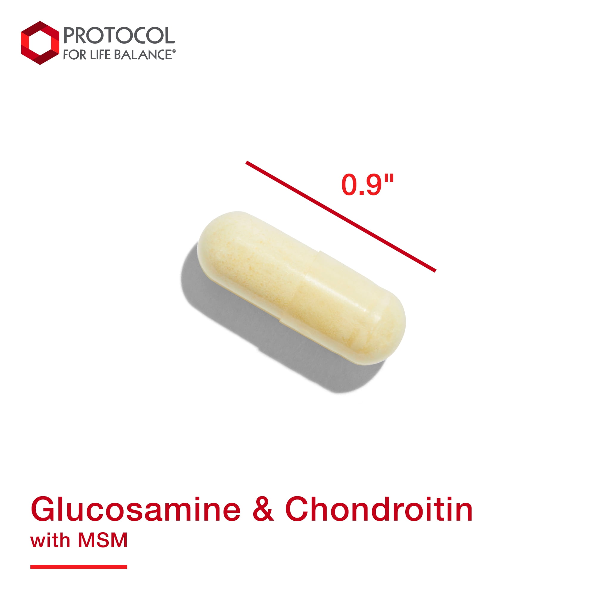 Protocol For Life Balance - Glucosamine and Chondroitin with MSM - 90 Capsules