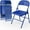 Navy Blue, variant on Matlabin 4-Pack Folding Chairs All Steel Metal Frame, Capacity 350 lbs, Durable Portable and Versatile for Outdoor Use, Orange