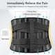 thumbnail image 2 of Fajas para la espalda para aliviar el dolor lumbar con 6 soportes, cinturón de soporte de espalda transpirable para hombres/mujeres para el trabajo, cinturón de soporte lumbar anti, 2 of 5