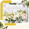 thumbnail image 3 of Threns 400 Pcs Floral Card Holder Pick 12 Inches Metal Flower Card Holder Stick for Birthday Party Engagement Wedding Formal Meeting, 3 of 11