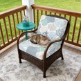thumbnail image 4 of Outdoor Patio Cushion Covers 4 Pack Starfish Blue Patio Chair Cushion Covers with Ties and Zipper Coastal Ocean Coral Shell Waterproof Outdoor Seat Cushion Covers for Patio Furniture 20"x18", 4 of 9