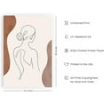 thumbnail image 2 of HAUS AND HUES Framed Minimalist Art, One Line Wall Art, Minimalist Poster Framed Wall Art of Women, Feminist, Minimalist Woman Print, Boho Prints Line Art Woman with Color (Unframed 24x36), 2 of 6