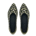 thumbnail image 5 of LANCROP Women's Pointed Toe Leopard Flats Slip On Mesh Ballet Flats Low Wedge Business Soft Shoes, 5 of 9